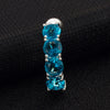 Arc Zircon Navel Ring Buckle    platinum plated blue zircon - Mega Save Wholesale & Retail - 2