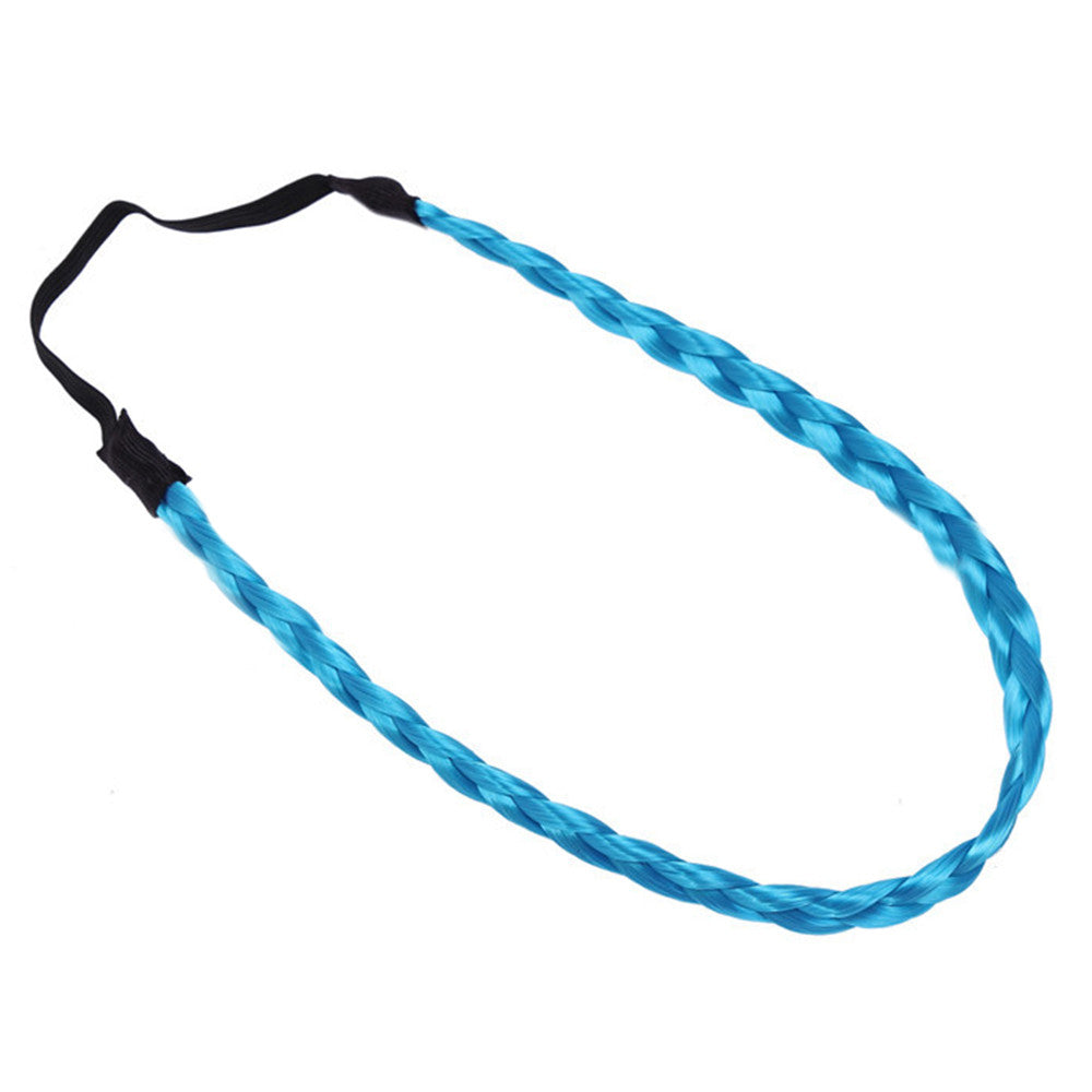 Bohemian Braid Hair Band Wig  sky blue - Mega Save Wholesale & Retail