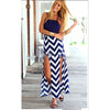 Maxi Wave Braces Skirt Dress Sleeveless Ball Gown Clubwear Long Maxi Split Dress Navy S - Mega Save Wholesale & Retail - 2