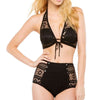 High-waisted Lace Swimwear Swimsuit Bikini Set  S - Mega Save Wholesale & Retail