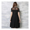 High-end Lace Embroidery Splicing Chiffon Dress    S - Mega Save Wholesale & Retail - 3