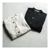 Stand Collar Jacket Flax Coat Slim Man  black   M - Mega Save Wholesale & Retail - 3