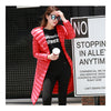 Hooded Thin Light Middle Long Down Coat Slim Woman   red    S - Mega Save Wholesale & Retail - 2