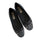 Metal Paillette Dazzling Bowknot Square Flat Thin Shoes  black - Mega Save Wholesale & Retail