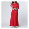 Muslim Garments Paillette Sleeve Dress   red   M