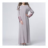 Muslim Garments Paillette Sleeve Dress   grey  M