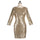 Summer Sexy Paillette Slim Dress Full Dress   golden   S - Mega Save Wholesale & Retail - 1