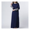 Muslim Garments Paillette Sleeve Dress    navy   M