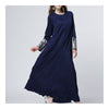 Muslim Garments Paillette Sleeve Dress    navy   M