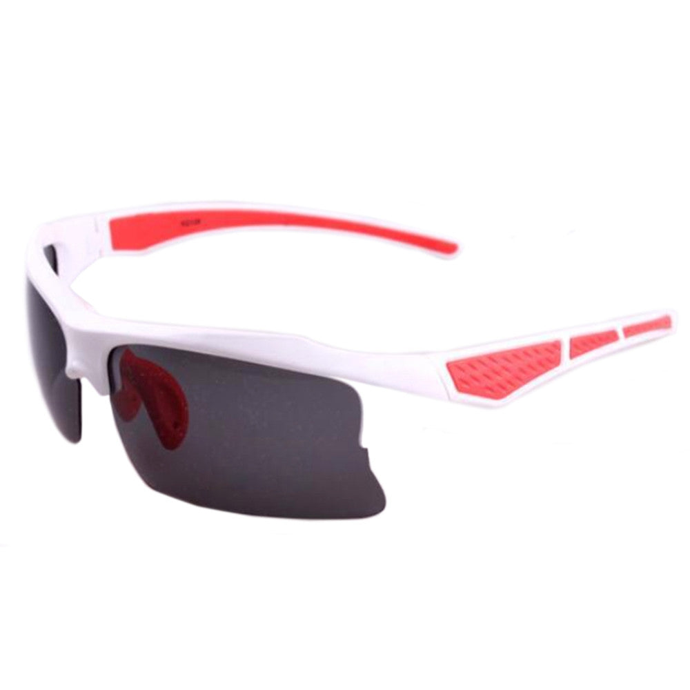 XQ-128 Driving Riding Outdoor Sports Polarized Glasses    bright white red/polarized grey