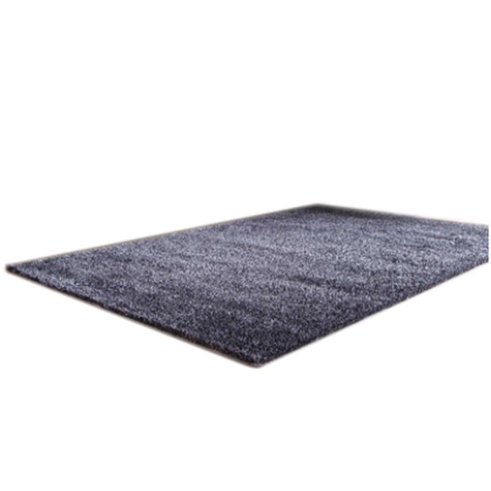 Bright Yarn Top Grade Carpet Ground Mat   black grey   70*140cm - Mega Save Wholesale & Retail