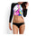 Smile Face Bikini Swimsuit Swimwear Bathing Suit  S - Mega Save Wholesale & Retail - 1
