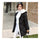 Winter Woman Loose Thick Warm Down Coat Middle Long   black   S - Mega Save Wholesale & Retail - 1