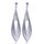 18K Platinum Galvanized Zircon Ear Studs - Mega Save Wholesale & Retail - 1