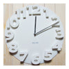 Creative Round Simple 3D Digital Wall Clock   white - Mega Save Wholesale & Retail - 2