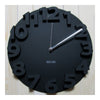 Creative Round Simple 3D Digital Wall Clock   black - Mega Save Wholesale & Retail - 2