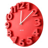 Creative Round Simple 3D Digital Wall Clock   red - Mega Save Wholesale & Retail - 2