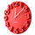 Creative Round Simple 3D Digital Wall Clock   red - Mega Save Wholesale & Retail - 2