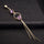 Bowknot Zircon Long Navel Buckle Body Puncture   gold plated purple zircon - Mega Save Wholesale & Retail - 2