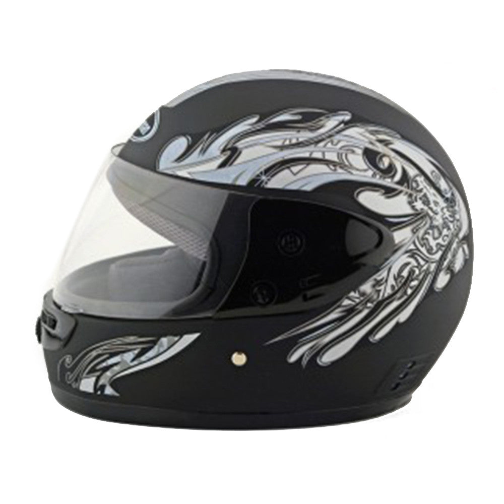 Motorcycle Motor Bike Scooter Safety Helmet 101    dull black - Mega Save Wholesale & Retail - 1