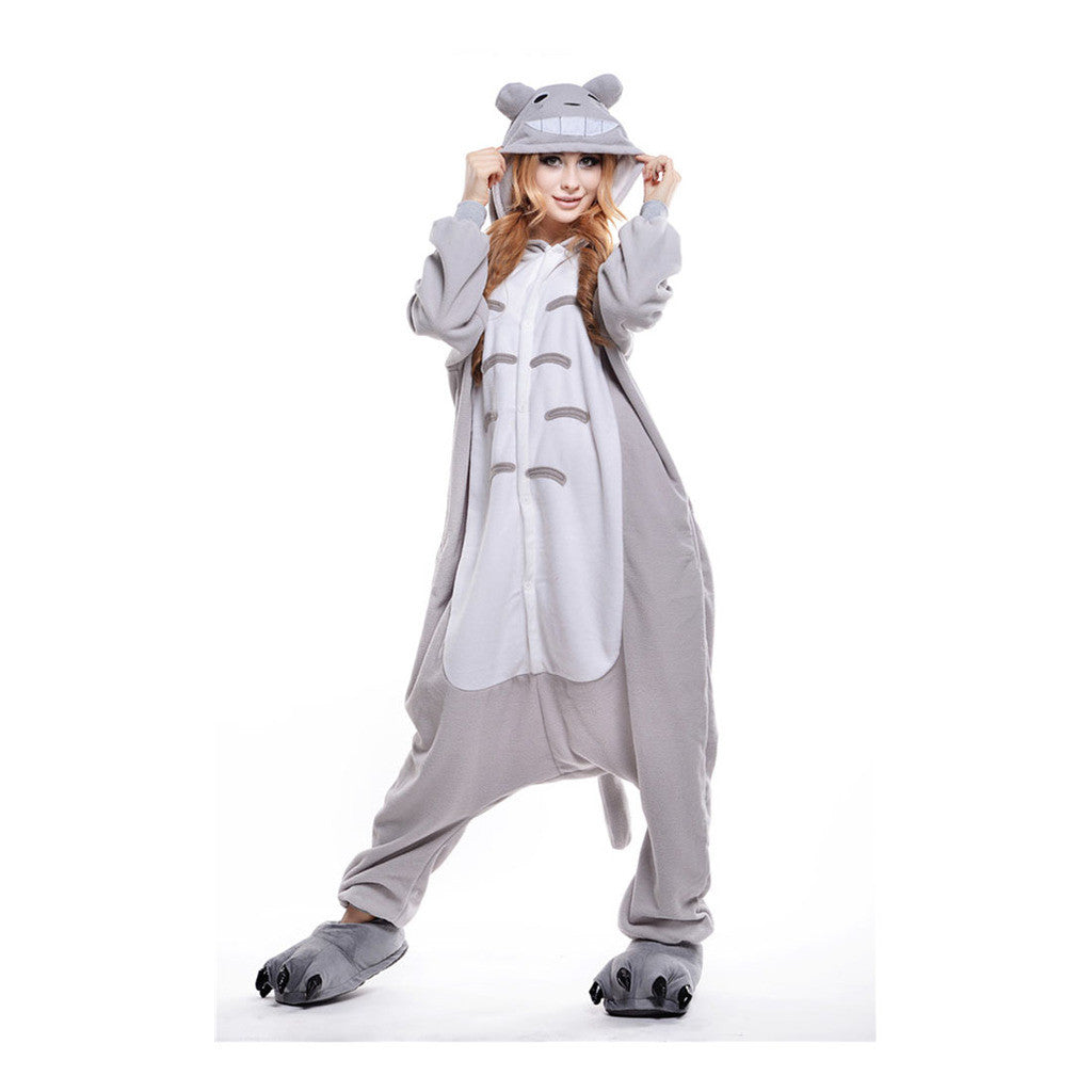 Unisex Adult Pajamas  Cosplay Costume Animal Onesie Sleepwear Suit Totoro - Mega Save Wholesale & Retail