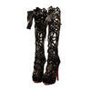 Night Club Hollow Platform High Heel Peep-toe Sandals   balck  35 - Mega Save Wholesale & Retail