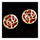 Temperament Hollow Rose Flower Zircon Ear Studs    gold plated red zircon - Mega Save Wholesale & Retail - 2