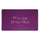 Embroidery Clover Foot Ground Floor Door Mat Carpet purple hippos - Mega Save Wholesale & Retail - 1