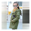 Winter Thick Middle Long Down Coat Boy Girl Child   army green   120cm - Mega Save Wholesale & Retail - 2