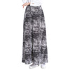 Muslim Long Bust Skirt Oblique Pattern Bubble Flax  black - Mega Save Wholesale & Retail - 2