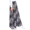 Muslim Long Bust Skirt Oblique Pattern Bubble Flax  black - Mega Save Wholesale & Retail - 3