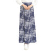 Muslim Long Bust Skirt Oblique Pattern Bubble Flax   sapphire blue - Mega Save Wholesale & Retail - 1