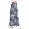 Muslim Long Bust Skirt Oblique Pattern Bubble Flax   sapphire blue - Mega Save Wholesale & Retail - 2