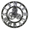 Super Big Vintage Gear Hang Wall Clock silver with Roman digit - Mega Save Wholesale & Retail - 1