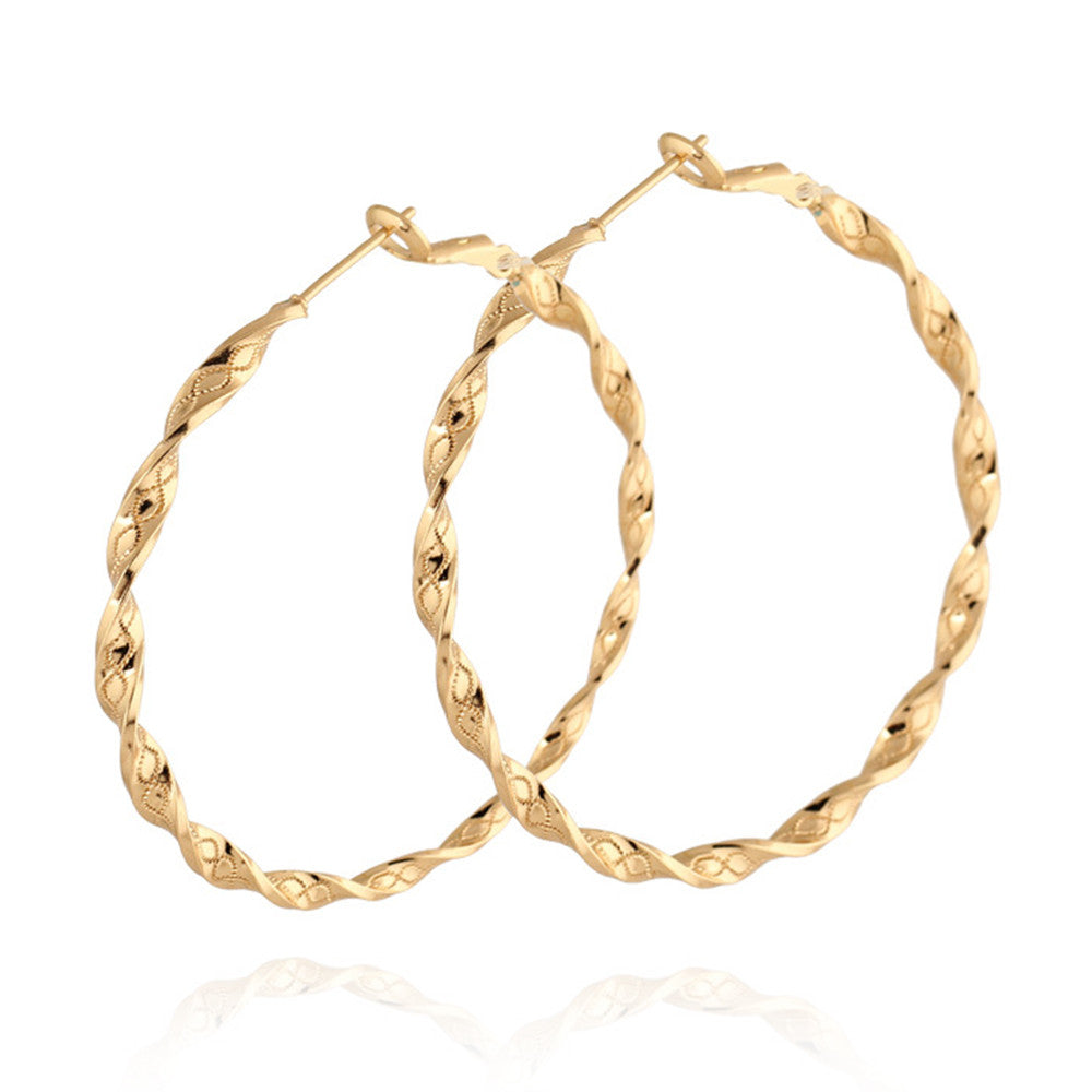 Exaggerated Big Circle Earrings - Mega Save Wholesale & Retail - 1