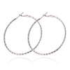 18K Gold Platinum Galvanized Earrings   white - Mega Save Wholesale & Retail - 1