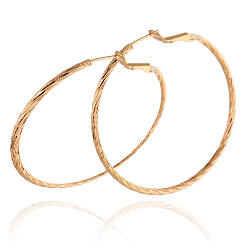 18K Gold Platinum Galvanized Earrings   yellow - Mega Save Wholesale & Retail - 1