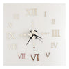 Roman Digit Wall Clock Decoration Sticking    silver - Mega Save Wholesale & Retail