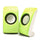 USB2.0 Mini 3D Stereo Surround Sound USB Sound Speakers(1 Pair)  Green - Mega Save Wholesale & Retail - 1