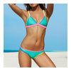 Assorted Colors Triangle Bikini Tie Women Swimwear Swimsuit Sexy  green  S - Mega Save Wholesale & Retail - 1