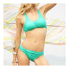 Fashionable Sexy Crochet Triangle Bikini Set Women's Swimwear Swimsuit   green  S - Mega Save Wholesale & Retail