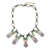 New Item Hot Sold Resin Zircon Fake Collar Necklace Ornament   green - Mega Save Wholesale & Retail