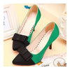 Thin Heel Pointed Chromatic Color Sexy Women Shoes  green - Mega Save Wholesale & Retail - 2