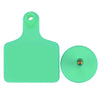 100pcs TPU Laser Curve Cattle Ear Tag Tagger Copper Head     green without number - Mega Save Wholesale & Retail