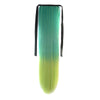 Colorful Horsetail Straight Hair Wig    peacock green to mint yellow