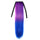 Colorful Horsetail Straight Hair Wig    rose red to dark blue