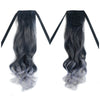 Wig Horsetail Granny Grey Lace-up    MW black to light granny grey curled - Mega Save Wholesale & Retail