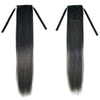Wig Horsetail Granny Grey Lace-up    MW black to dark granny grey straight - Mega Save Wholesale & Retail