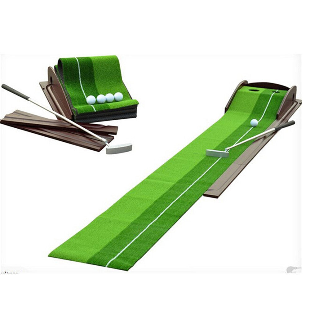 Indoor Outdoor Golf Putting Trainer Portable Golf Practice Putting Mat Putter Trainer - Mega Save Wholesale & Retail