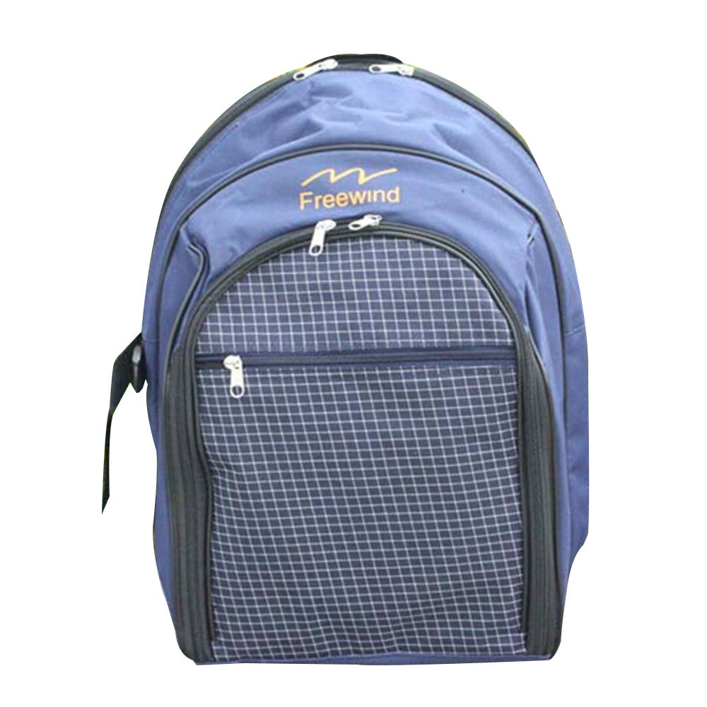 Backpack 30 PC Picnic Set for Four People Dark Blue - Mega Save Wholesale & Retail